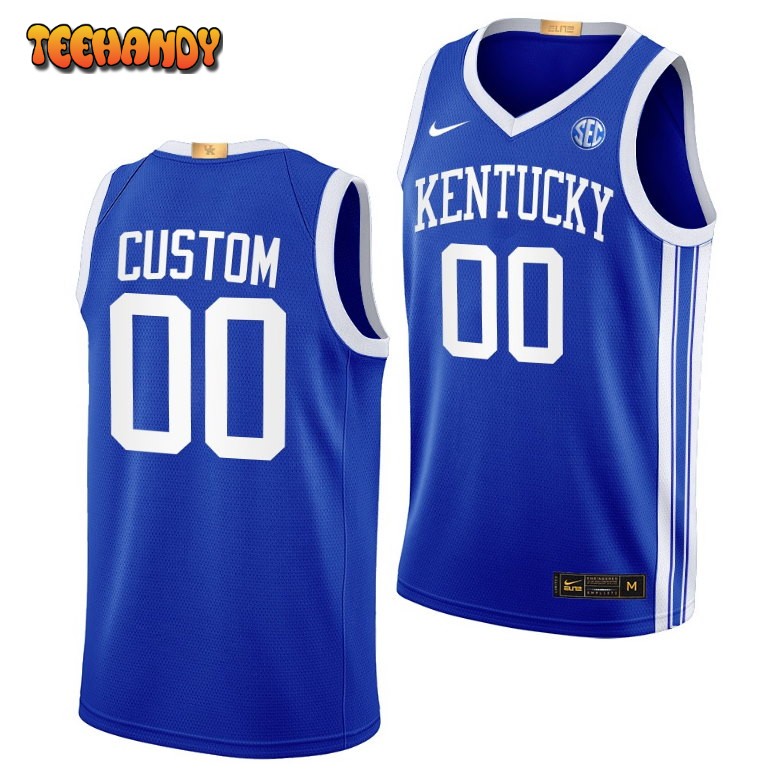 Kentucky Wildcats Custom 2023 Royal Away College Basketball Jersey