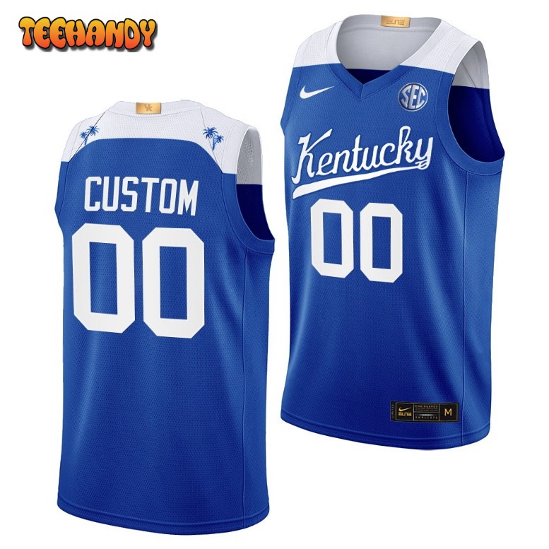 Kentucky Wildcats Custom 2023 Royal Elite College Basketball Jersey