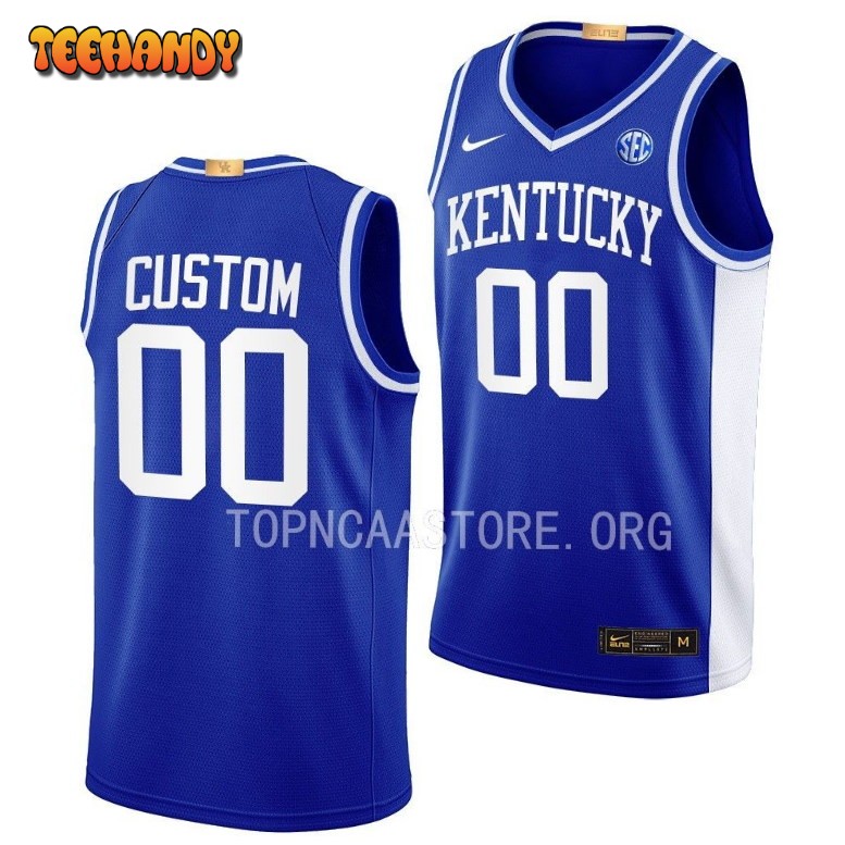 Kentucky Wildcats Custom 2023 Royal Throwback College Basketball Jersey