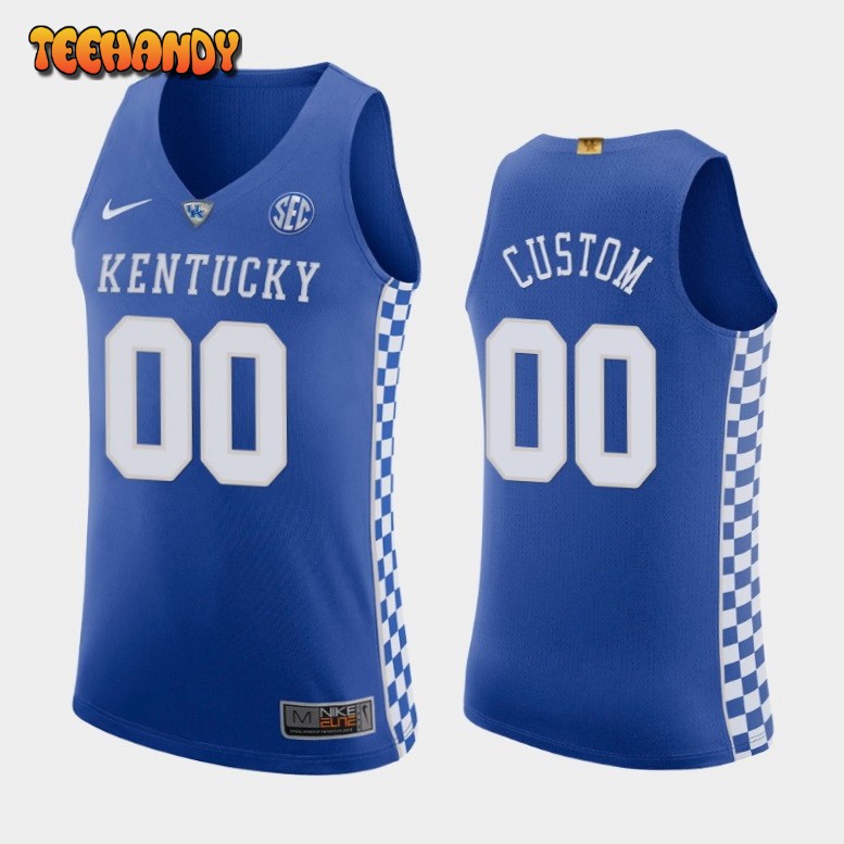 Kentucky Wildcats Custom Royal Authentic College Basketball Jersey