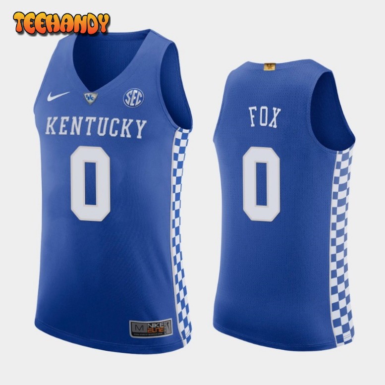 Kentucky Wildcats De’Aaron Fox Royal Authentic College Basketball Jersey