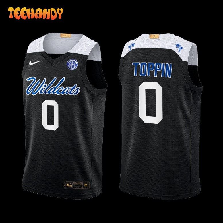 Kentucky Wildcats Jacob Toppin 2022-23 Black Elite Jersey