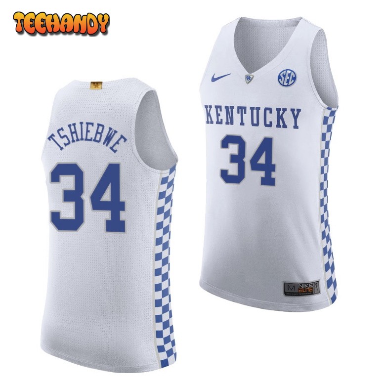 Kentucky Wildcats Oscar Tshiebwe White Authentic College Basketball Jersey