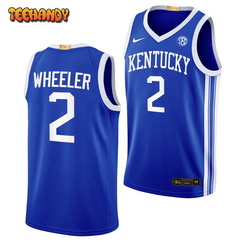 Kentucky Wildcats Sahvir Wheeler 2023 Royal Away College Basketball Jersey