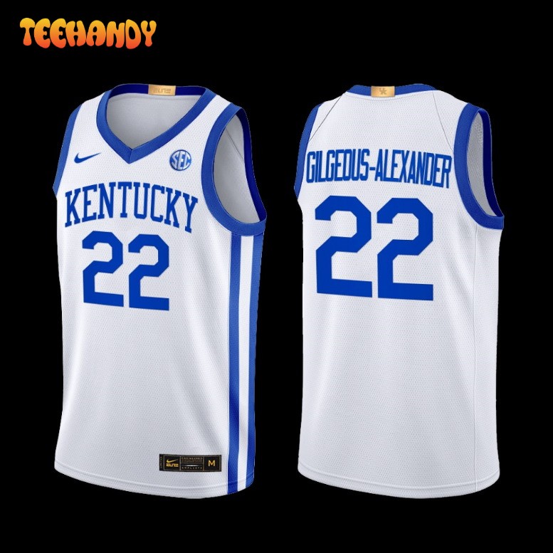 Kentucky Wildcats Shai Gilgeous-Alexander 2022-23 White Alumni Basketball Jersey