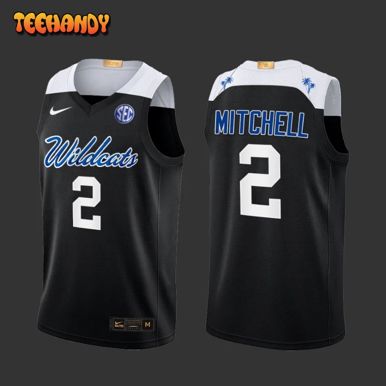 Kentucky Wildcats Tre Mitchell Black College Basketball Jersey