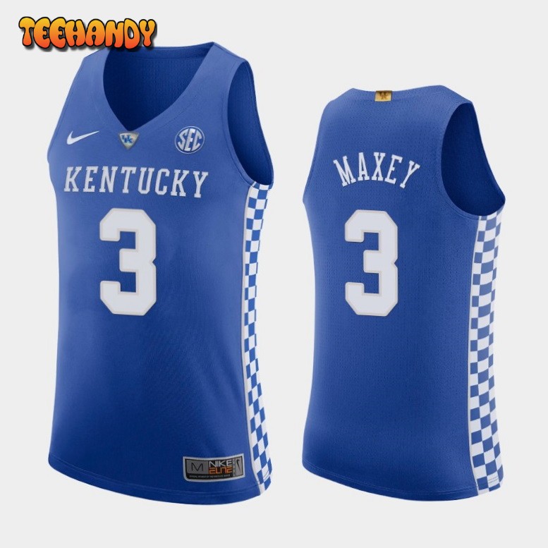 Kentucky Wildcats Tyrese Maxey Royal Authentic College Basketball Jersey