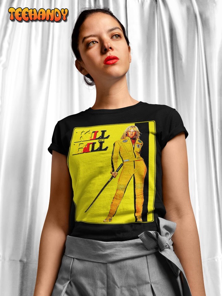 Kill Bill Soft T Shirt, Kill Bill Movie Poster T-Shirt, Stylized Movie Shirt