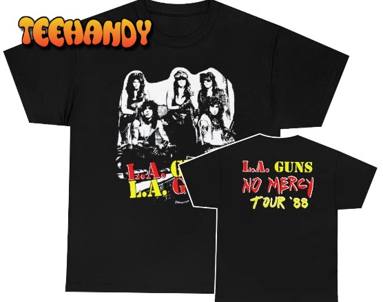 LA Guns 1988 Band Photo No Mercy Tour Shirt