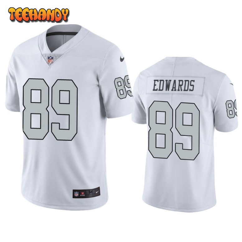 Las Vegas Raiders Bryan Edwards White Color Rush Limited Jersey