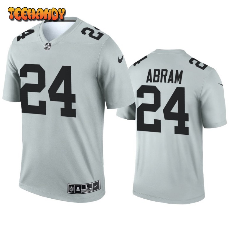 Las Vegas Raiders Johnathan Abram Silver Inverted Limited Jersey