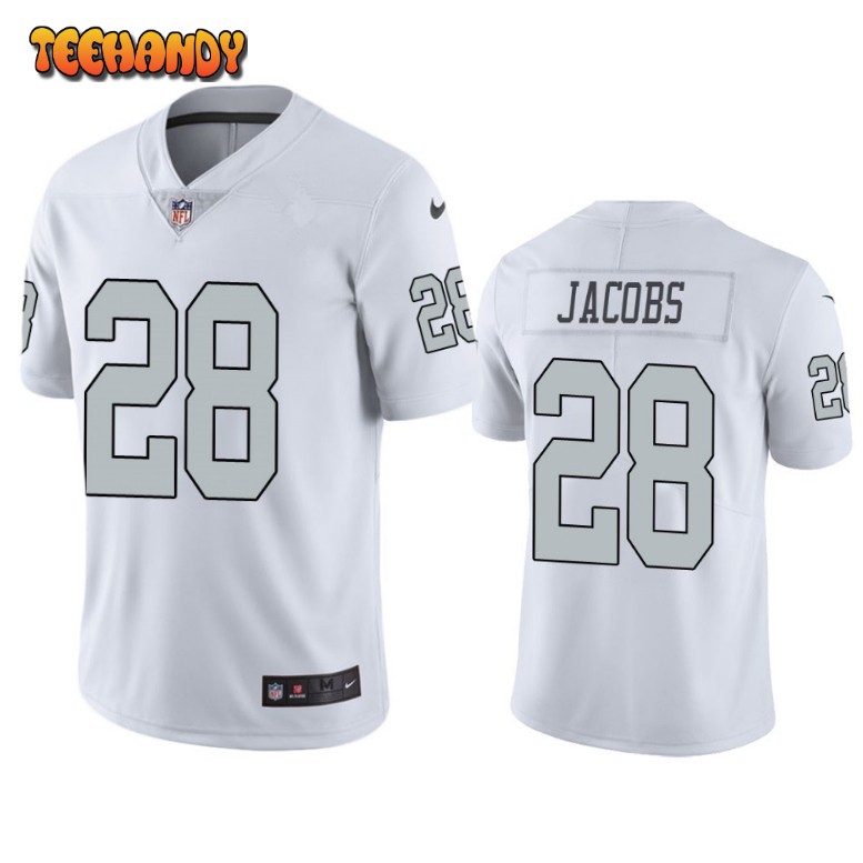 Las Vegas Raiders Josh Jacobs White Color Rush Limited Jersey