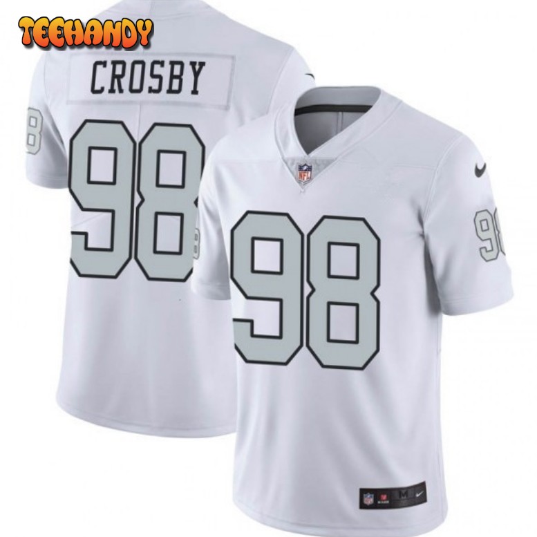 Las Vegas Raiders Maxx Crosby White Color Rush Limited Jersey