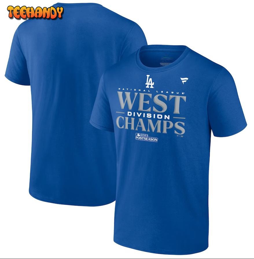 Los Angeles Dodgers 2023 NL West Division Champions Locker Room T-Shirt