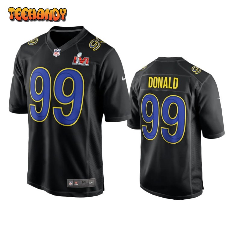 Los Angeles Rams Aaron Donald Black Fashion Super Bowl LVI Jersey