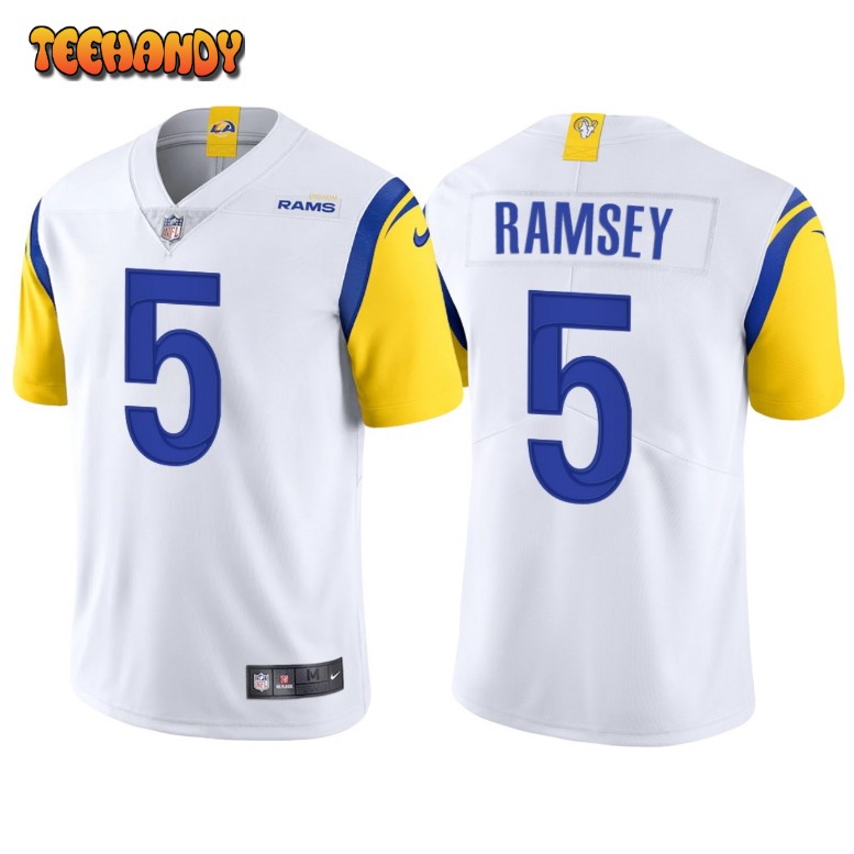 Los Angeles Rams Jalen Ramsey White Throwback Limited Jersey