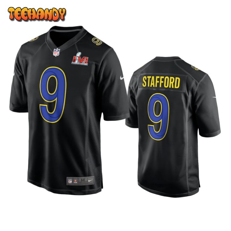 Los Angeles Rams Matthew Stafford Black Fashion Super Bowl LVI Jersey