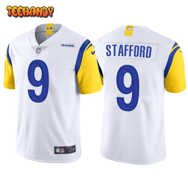 Los Angeles Rams Matthew Stafford White Throwback Limited Jersey