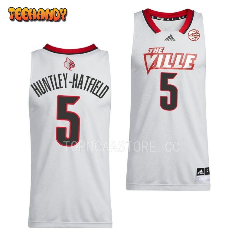 Louisville Cardinals Brandon Huntley-Hatfield 2023 White College Basketball Jersey