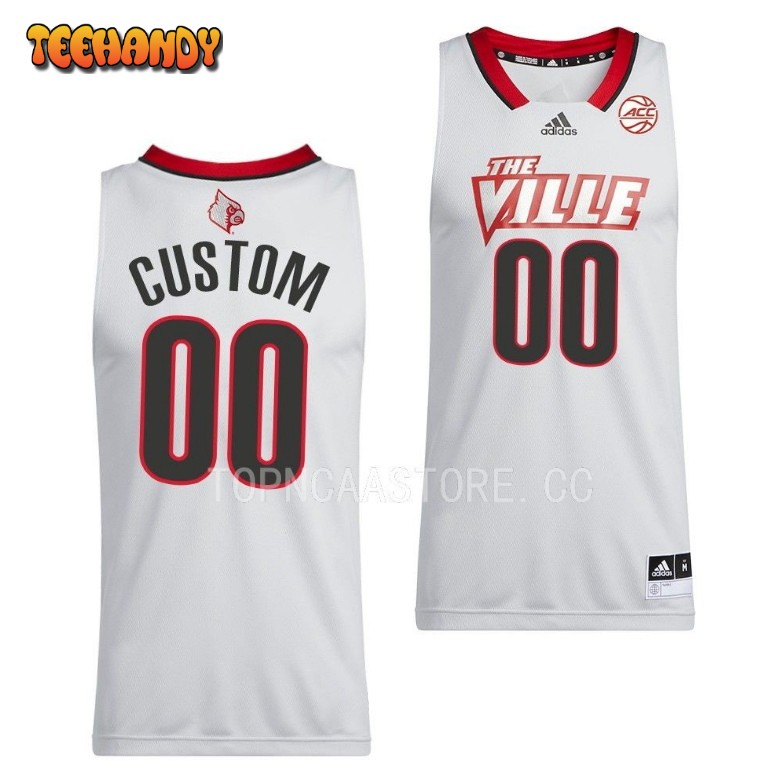 Louisville Cardinals Custom 2023 White College Basketball Jersey