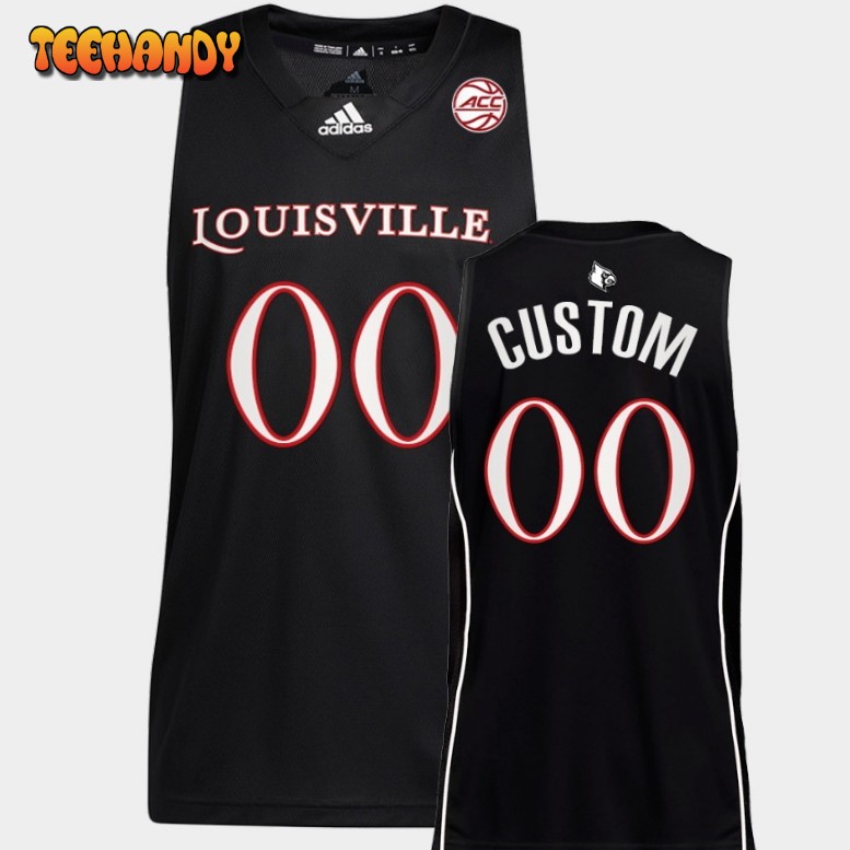 Louisville Cardinals Custom Black College Basketball Jersey