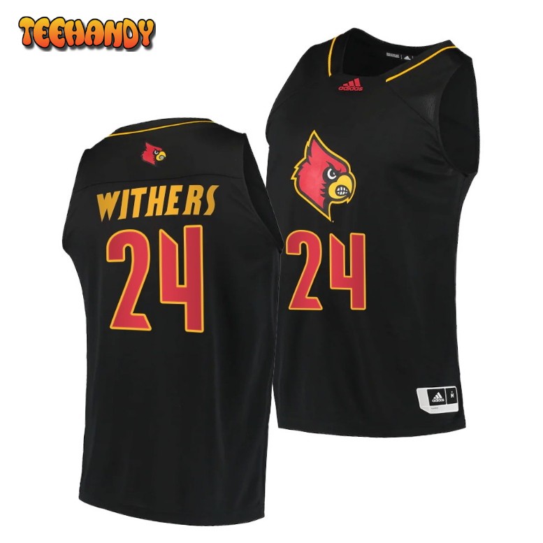 Louisville Cardinals Jae’Lyn Withers Black Alternate College Basketball Jersey