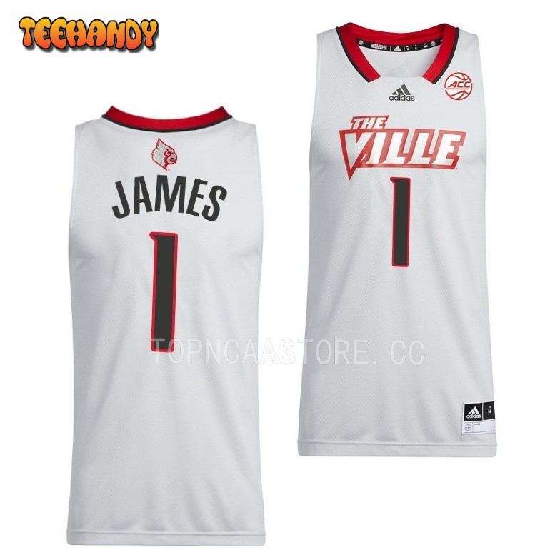 Louisville Cardinals Mike James 2023 White College Basketball Jersey