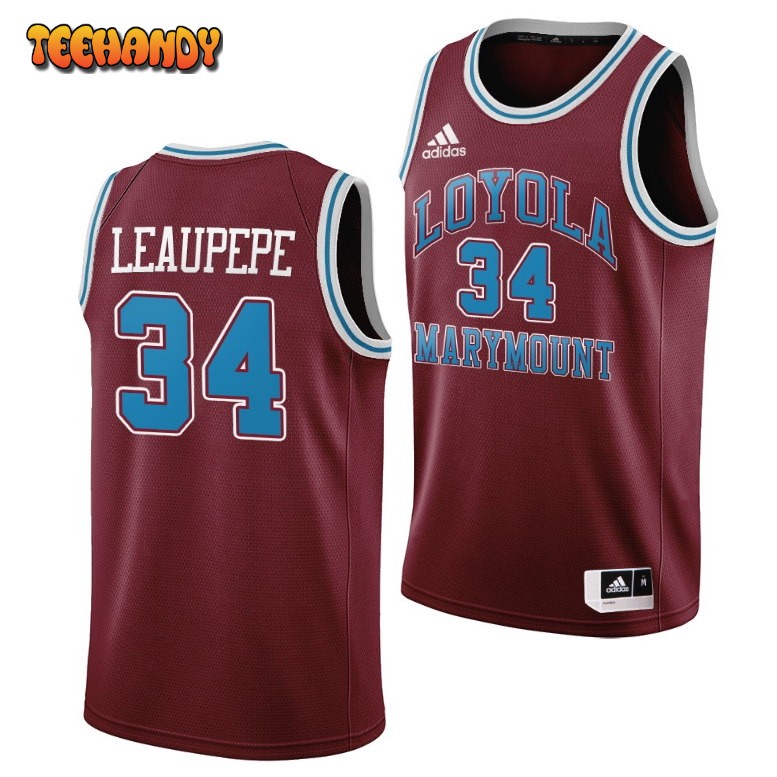 Loyola Marymount Lions Keli Leaupepe Wine Throwback College Basketball Jersey