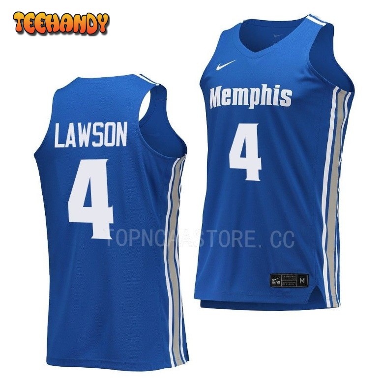 Memphis Tigers Chandler Lawson Blue College Basketball Jersey