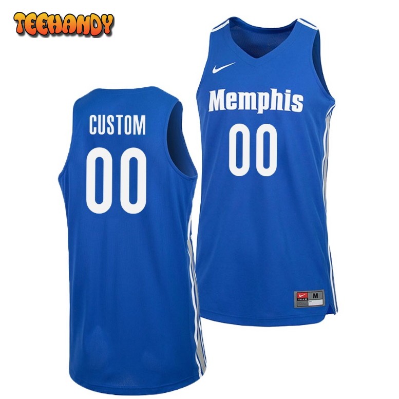 Memphis Tigers Custom Blue College Basketball Jersey