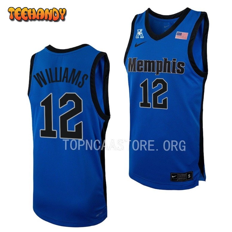 Memphis Tigers DeAndre Williams Blue Replica College Basketball Jersey