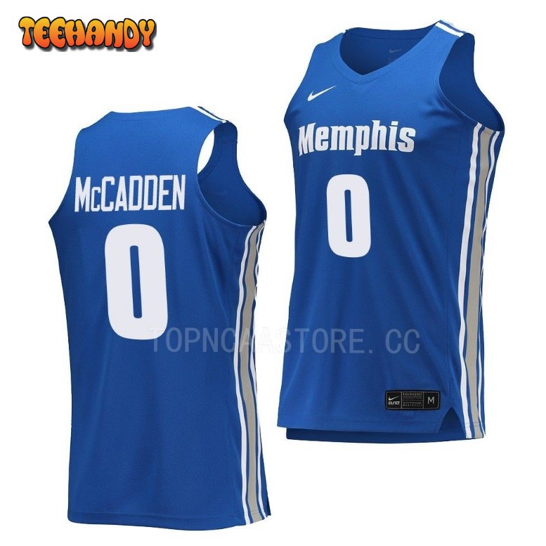 Memphis Tigers Elijah McCadden Blue College Basketball Jersey