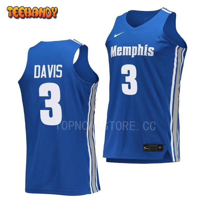 Memphis Tigers Kendric Davis Blue College Basketball Jersey