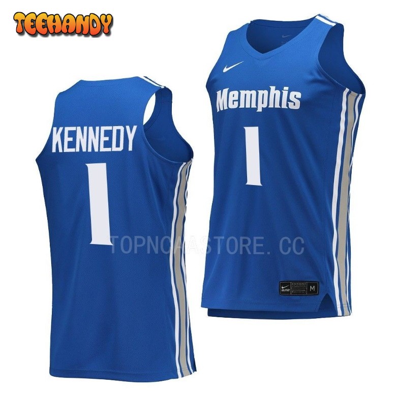 Memphis Tigers Keonte Kennedy Blue College Basketball Jersey