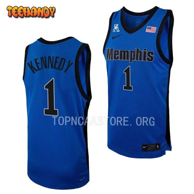 Memphis Tigers Keonte Kennedy Blue Replica College Basketball Jersey