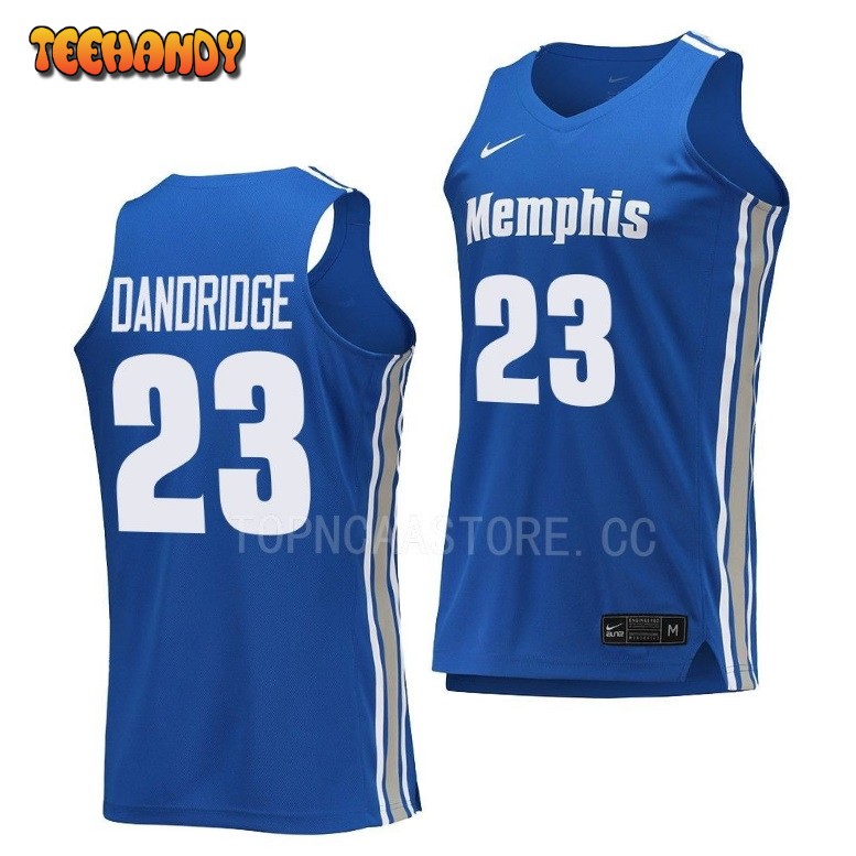 Memphis Tigers Malcolm Dandridge Blue College Basketball Jersey