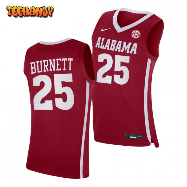 Men’s Alabama Crimson Tide Nimari Burnett Red Jersey