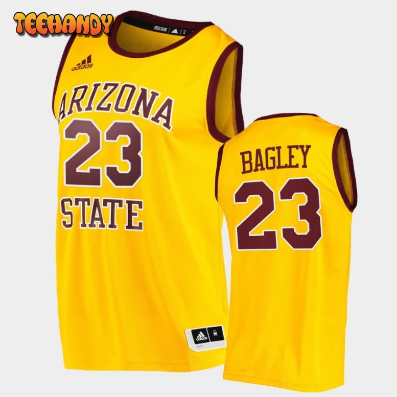 Men’s Arizona State Sun Devils Marcus Bagley Gold Player Jersey