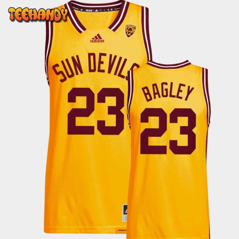 Men’s Arizona State Sun Devils Marcus Bagley Gold Reverse Retro Jersey