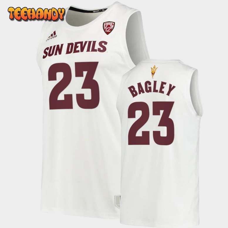 Men’s Arizona State Sun Devils Marcus Bagley White Jersey