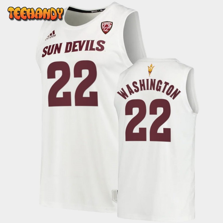 Men’s Arizona State Sun Devils Warren Washington White Jersey