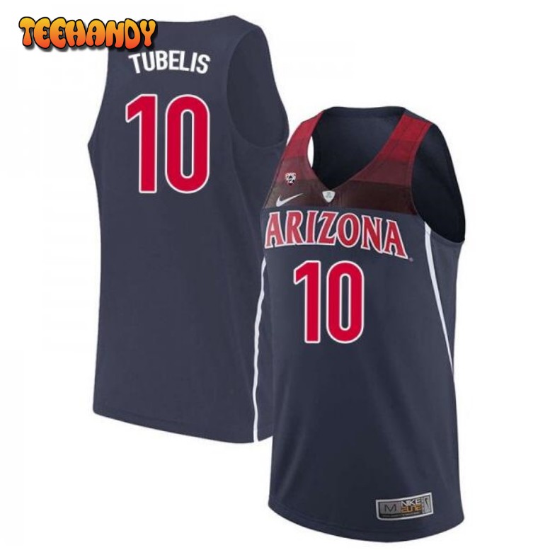 Men’s Arizona Wildcats Azuolas Tubelis Navy Embroidery Jersey