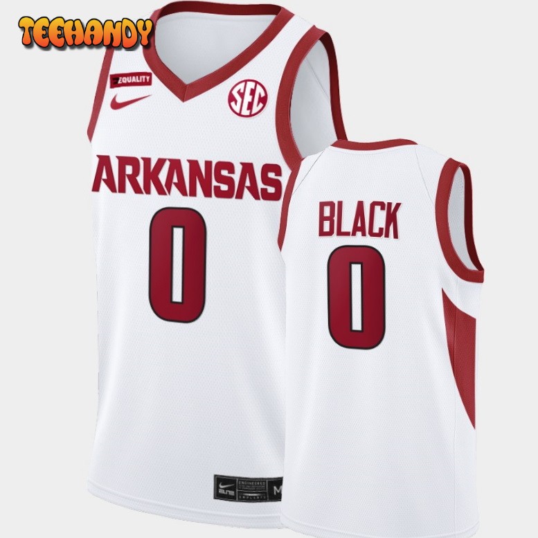 Men’s Arkansas Razorbacks Anthony Black White Jersey