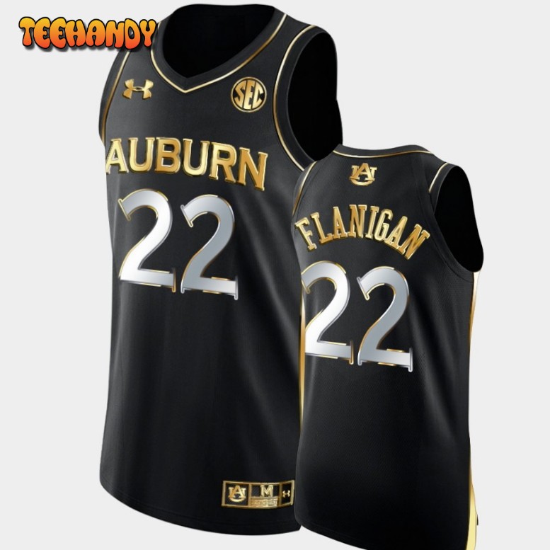 Men’s Auburn Tigers Allen Flanigan Black 2022 Golden Edition Jersey