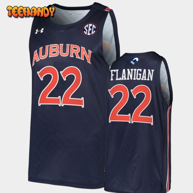 Men’s Auburn Tigers Allen Flanigan Navy 2022 Together Jersey