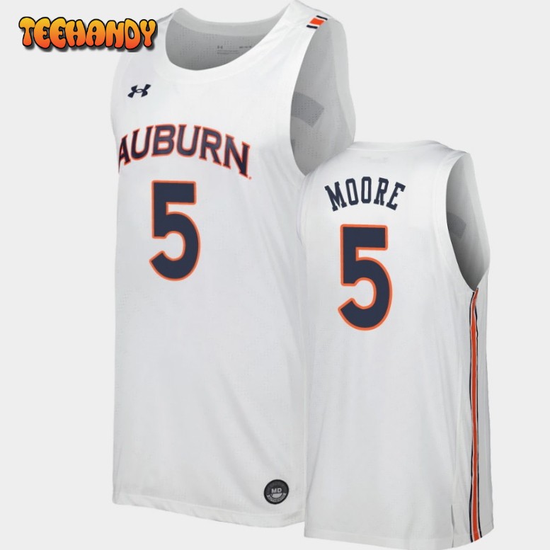 Men’s Auburn Tigers Chris Moore White Replica Jersey