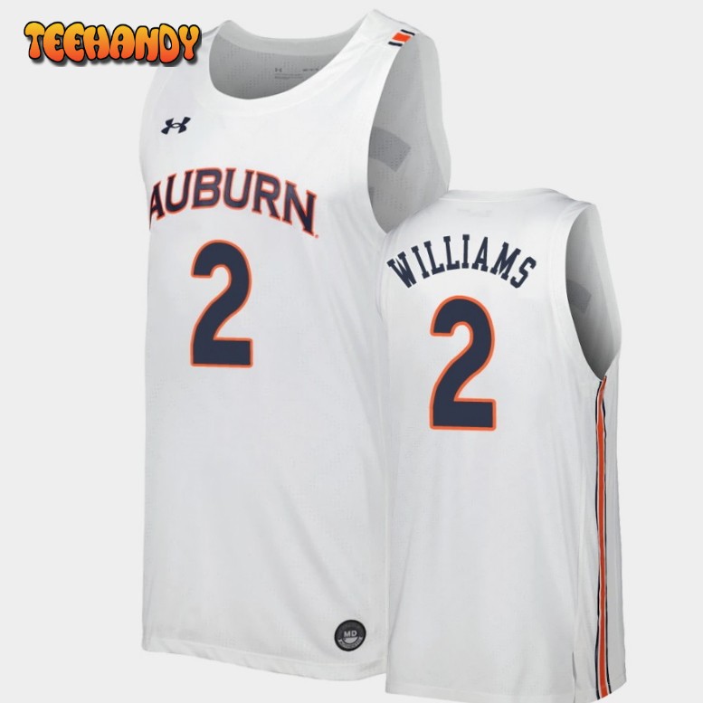 Men’s Auburn Tigers Jaylin Williams White Replica Jersey