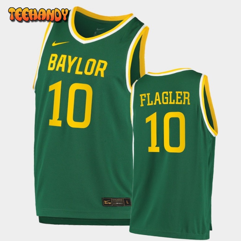 Men’s Baylor Bears Adam Flagler Green Replica College Basketball Jersey