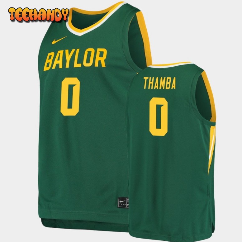 Men’s Baylor Bears Flo Thamba Green Basketball Replica Jersey