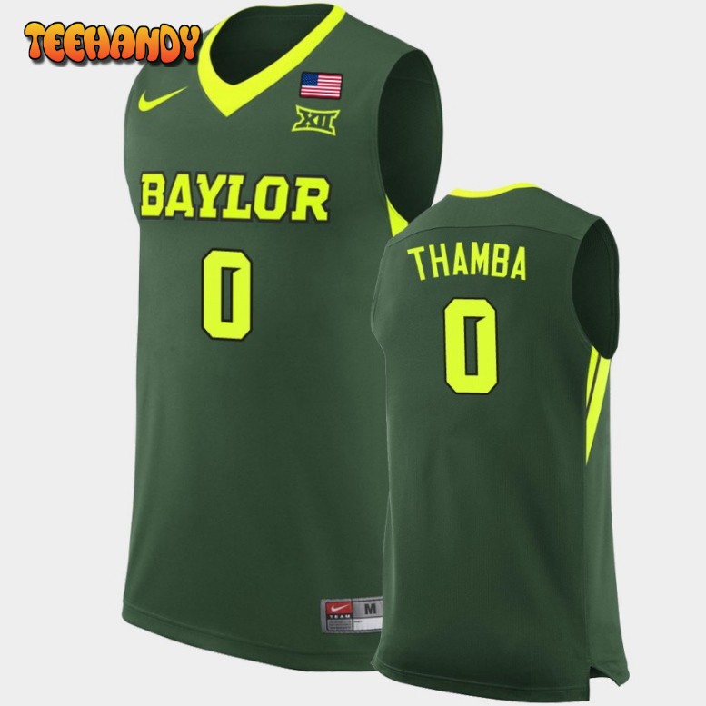 Men’s Baylor Bears Flo Thamba Green College Basketball Replica Jersey